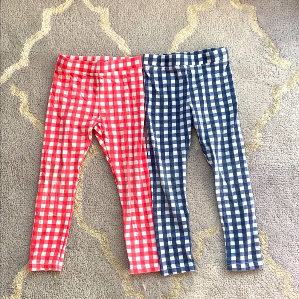 JCREW full Length girls leggings in Gingham